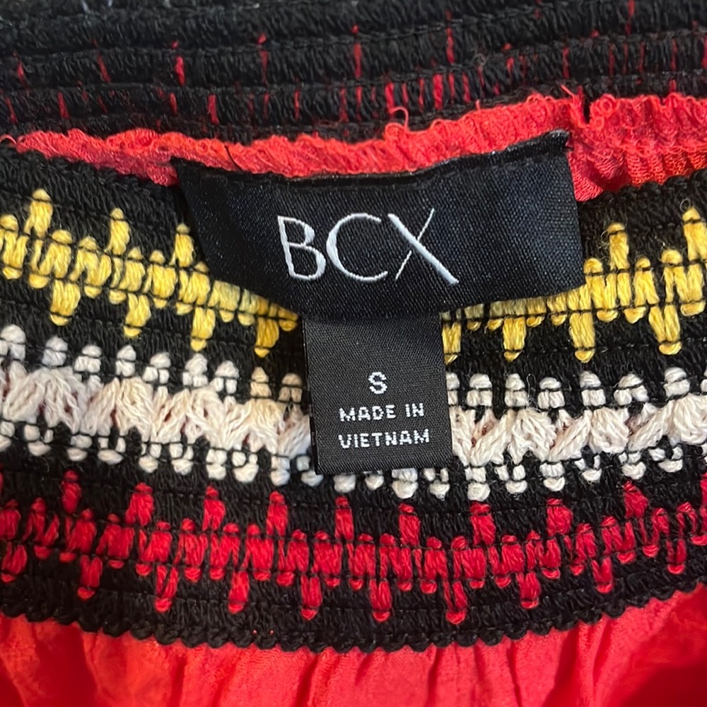 Women’s red shirt as seen